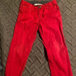 Red cotton pants for stylish toddler 2-3t